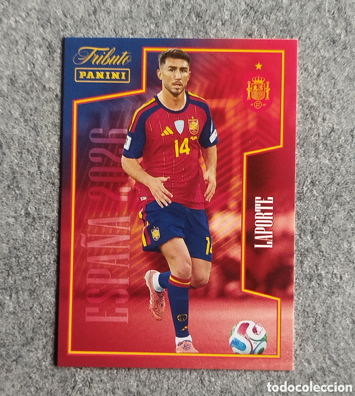 Cromos de f&uacute;tbol: LAPORTE PANINI TRIBUTO SELECCION ESPA&Ntilde;OLA ESPA&Ntilde;A CROMO CARD MUNDIAL 2026