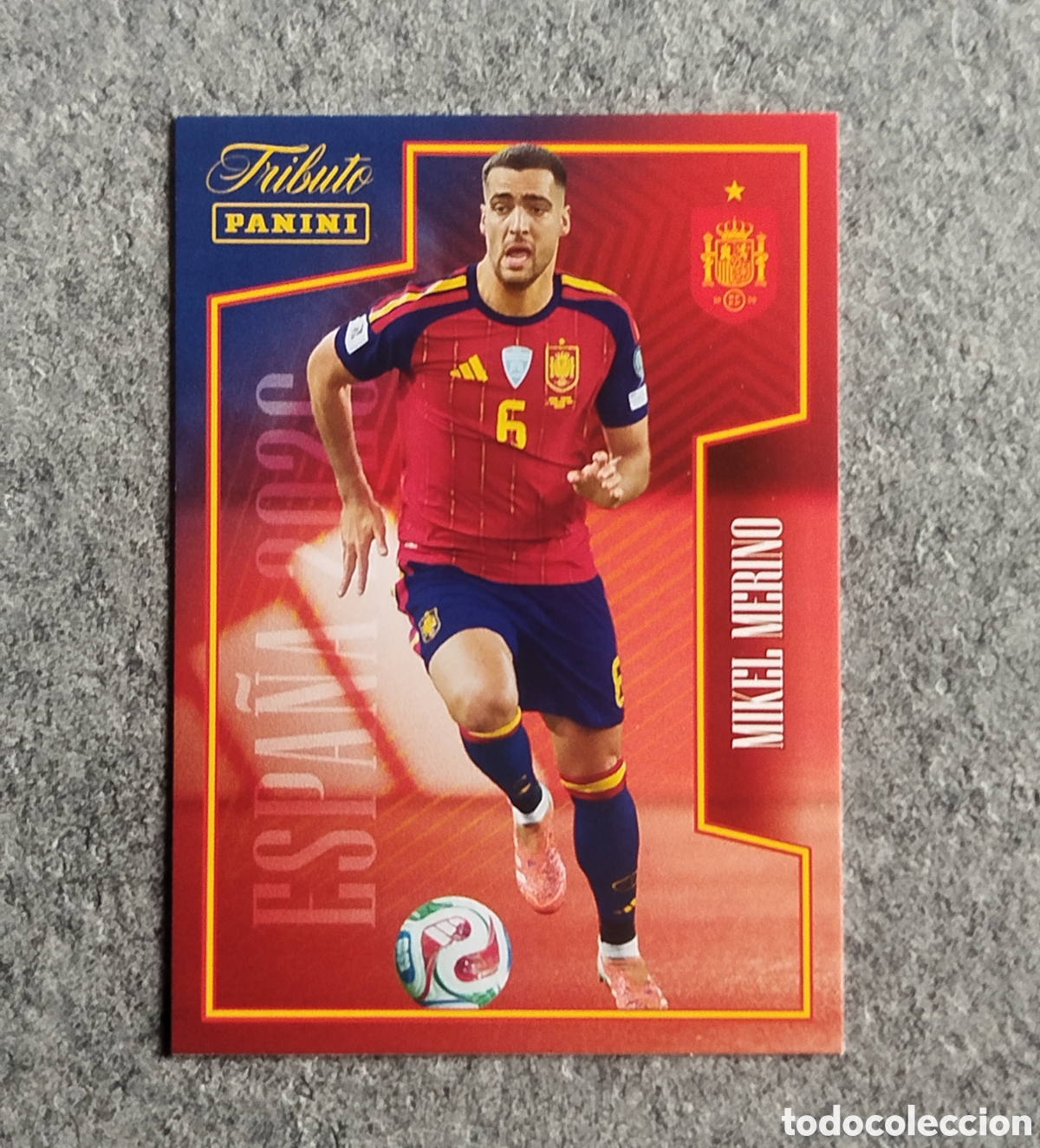 Cromos de f&uacute;tbol: MIKEL MERINO PANINI TRIBUTO SELECCION ESPA&Ntilde;OLA ESPA&Ntilde;A CROMO CARD MUNDIAL 2026