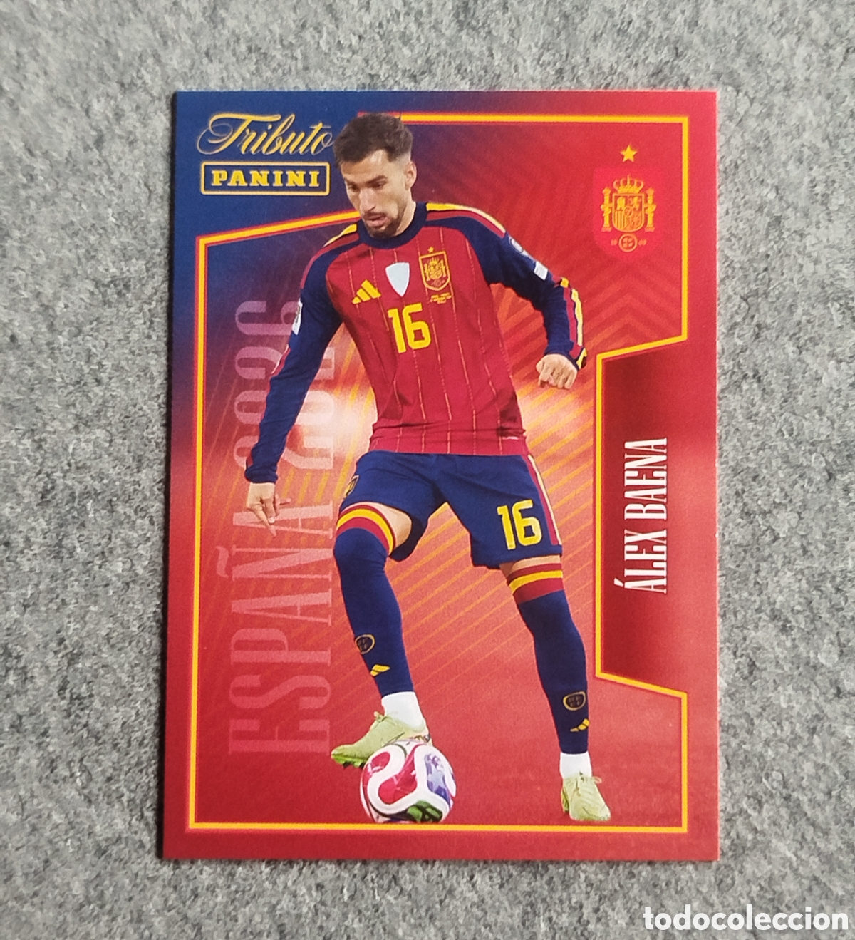 Cromos de f&uacute;tbol: ALEX BAENA PANINI TRIBUTO SELECCION ESPA&Ntilde;OLA ESPA&Ntilde;A CROMO CARD MUNDIAL 2026
