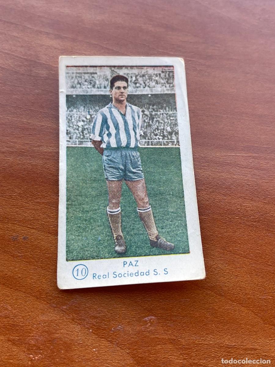 Football Stickers: PAZ 10 REAL SAN SEBASTI&Aacute;N Gr&aacute;ficas Bachende liga 1957 1958 sin pegar