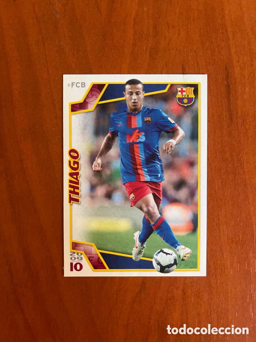Fu&szlig;ball-Sticker: 168 THIAGO EL BAR&Ccedil;A DE LAS SEIS COPAS F.C.BARCELONA 2009-2010 09 10 NUNCA PEGADO
