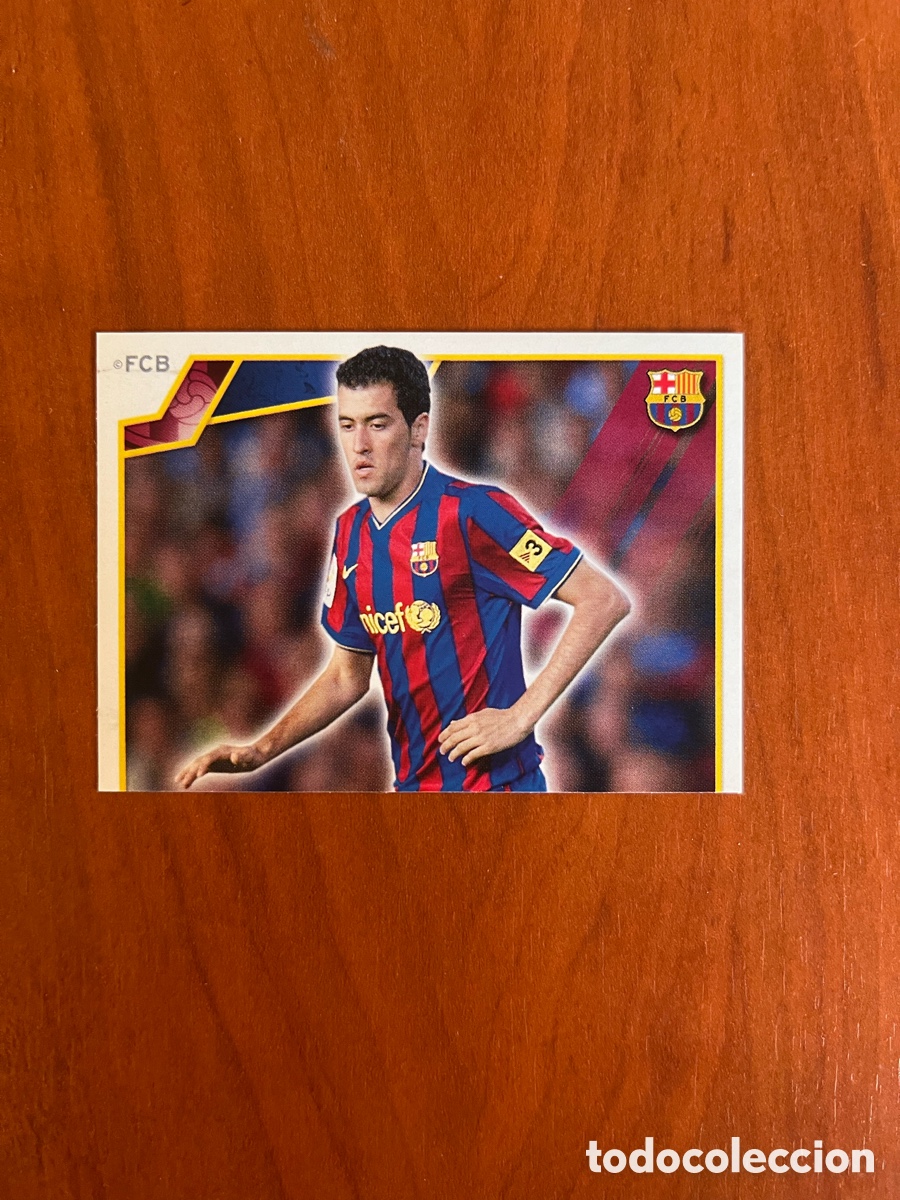 Cromos de f&uacute;tbol: SERGIO BUSQUETS 122 BARCELONA PANINI EL BARCA DE LAS SEIS COPAS FUTBOL CROMO FUTBOL 09 10 SIN PEGAR