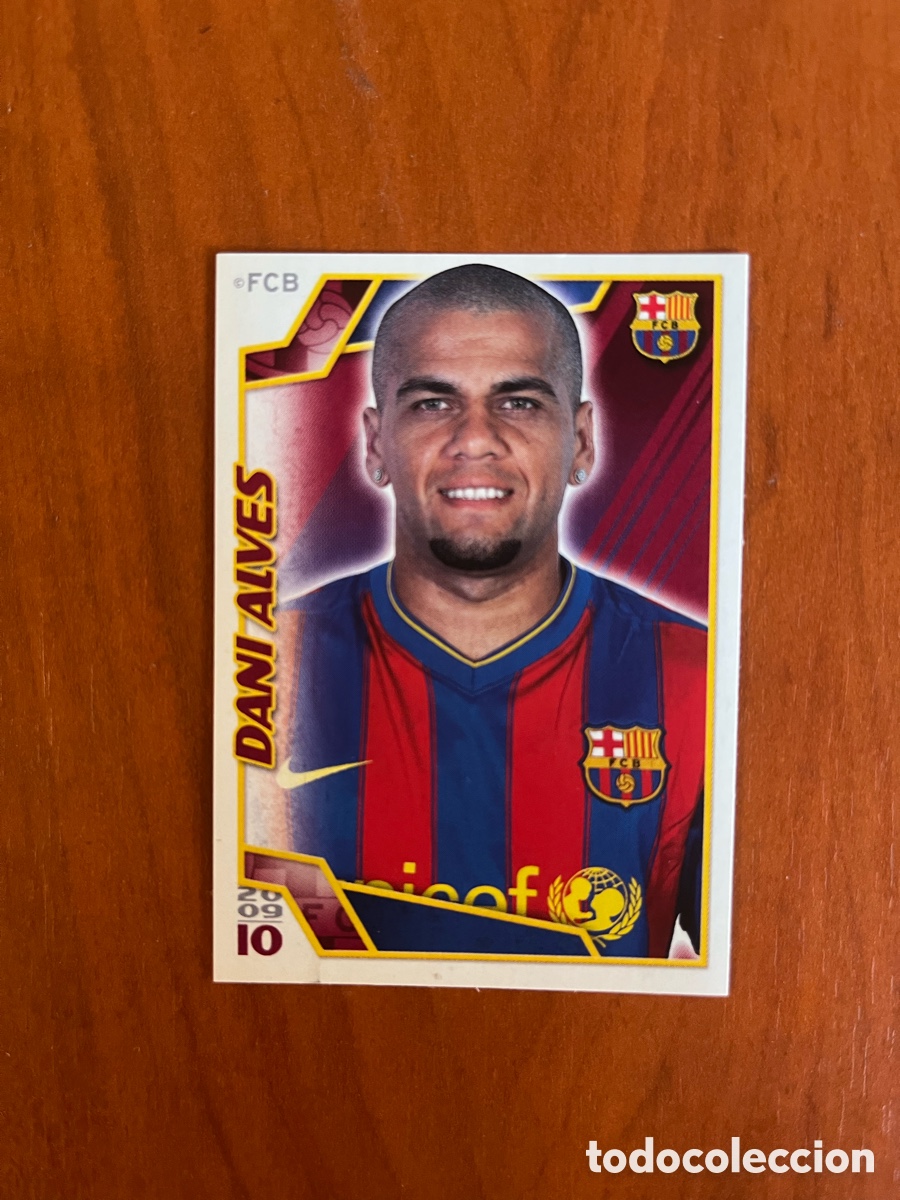 Football Stickers: 52 DANI ALVES BARCELONA PANINI EL BARCA DE LAS SEIS COPAS CROMO FUTBOL 09 10 - SIN PEGAR