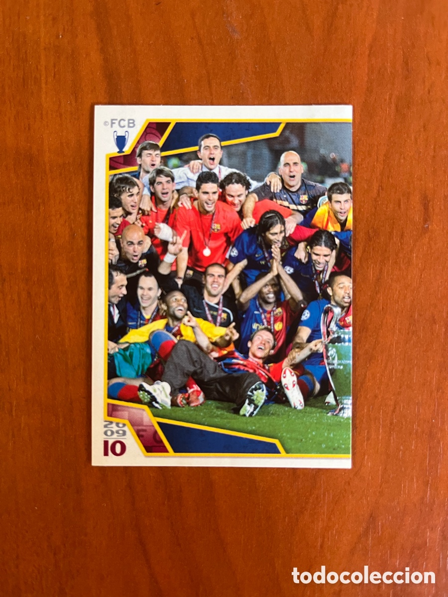 Cartes &agrave; collectionner de Football: 2009 2010 09 10 CROMO SIN PEGAR EL BAR&Ccedil;A DE LAS SEIS COPAS N 18 FC BARCELONA