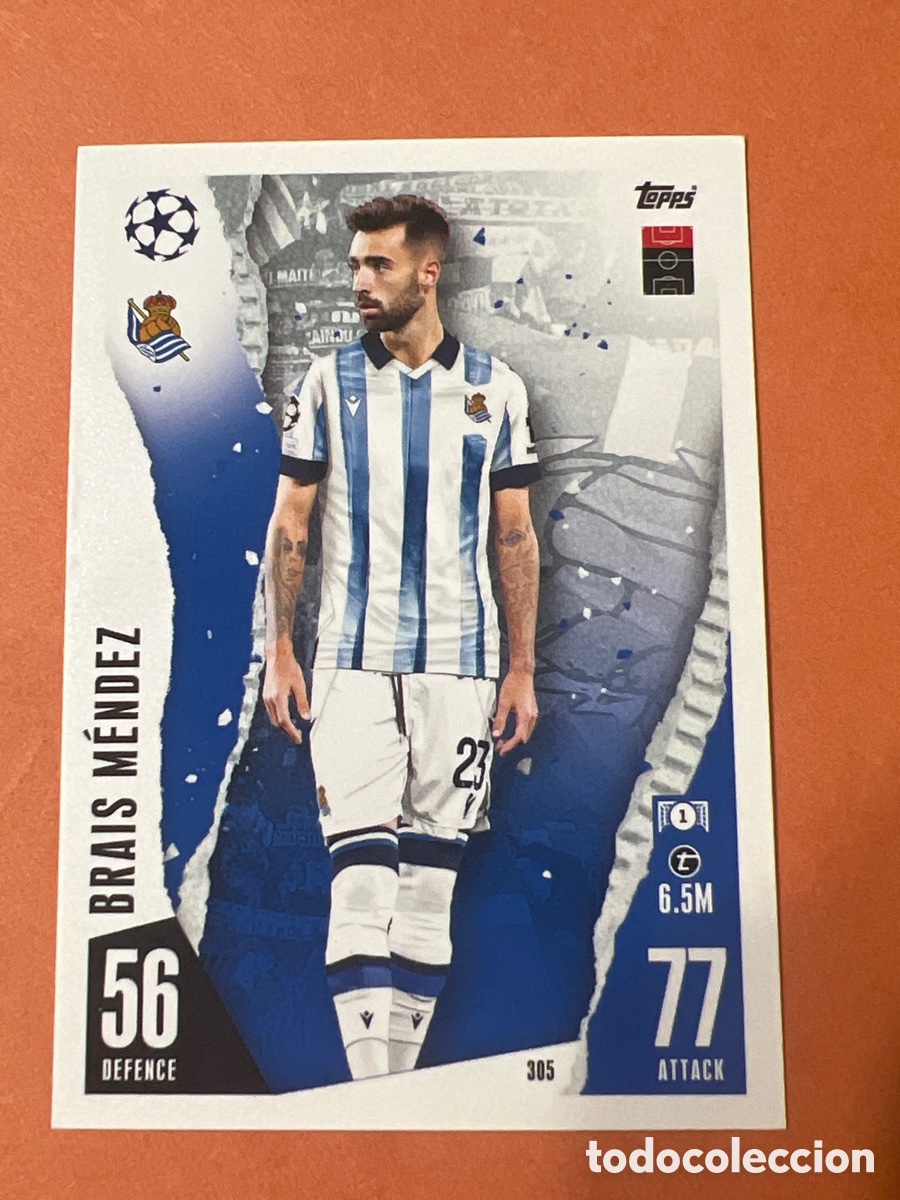 Cromos de f&uacute;tbol: C2689. Brais Mendez Real Sociedad Match Attax 23-24 # 305