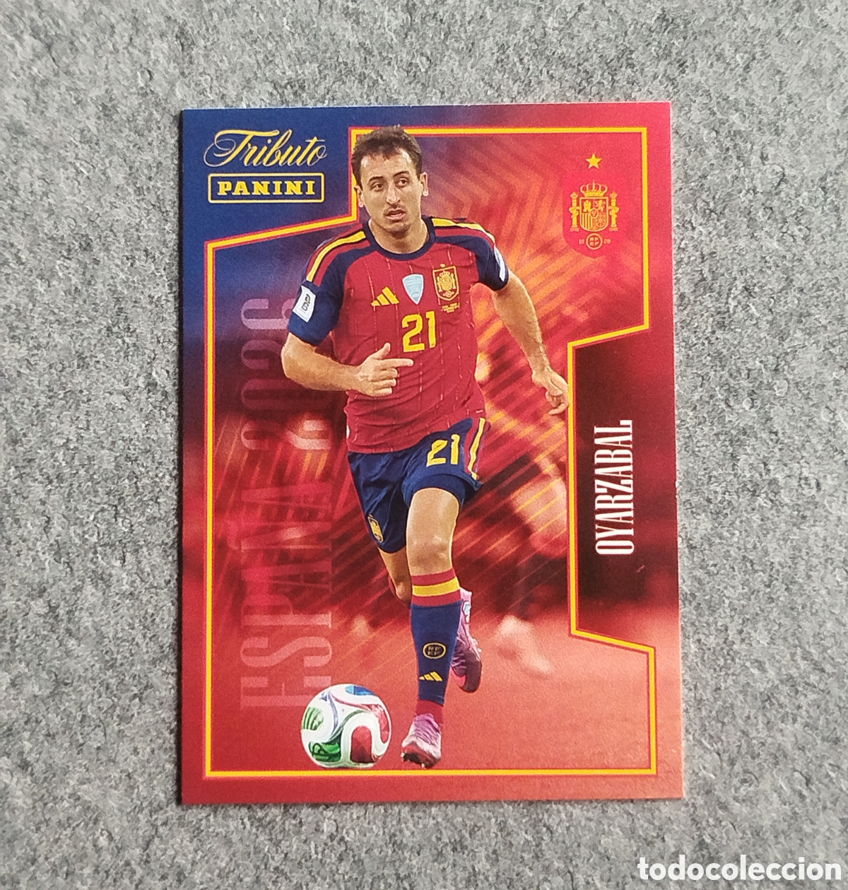 Cromos de f&uacute;tbol: OYARZABAL PANINI TRIBUTO SELECCION ESPA&Ntilde;OLA ESPA&Ntilde;A CROMO CARD MUNDIAL 2026