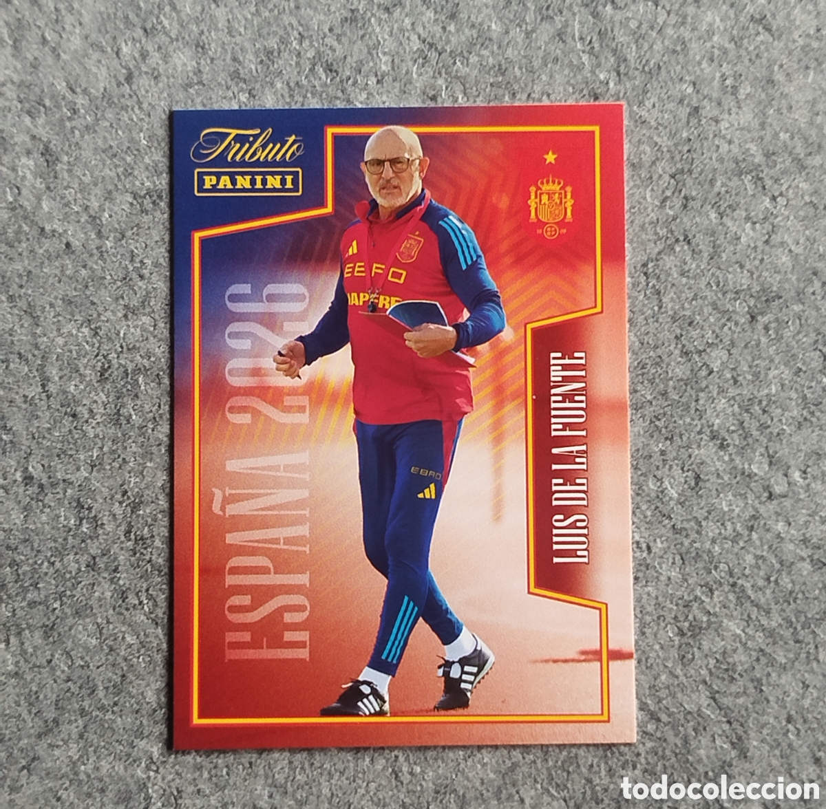 Cromos de f&uacute;tbol: DE LA FUENTE PANINI TRIBUTO SELECCION ESPA&Ntilde;OLA ESPA&Ntilde;A CROMO CARD MUNDIAL 2026