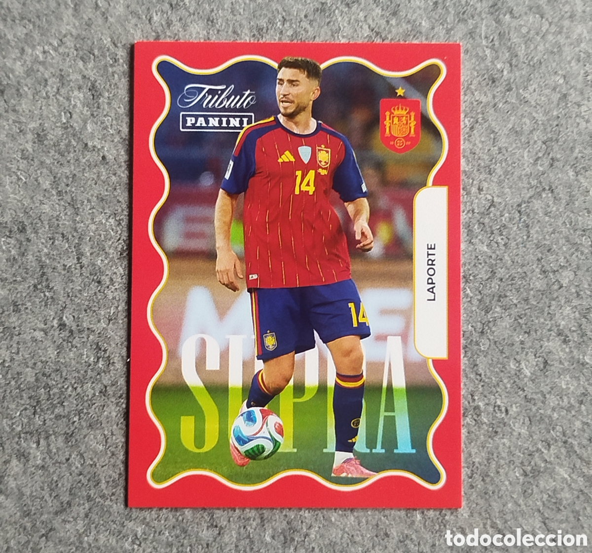 Cromos de f&uacute;tbol: SUPRA LAPORTE PANINI TRIBUTO SELECCION ESPA&Ntilde;OLA ESPA&Ntilde;A CROMO CARD MUNDIAL 2026