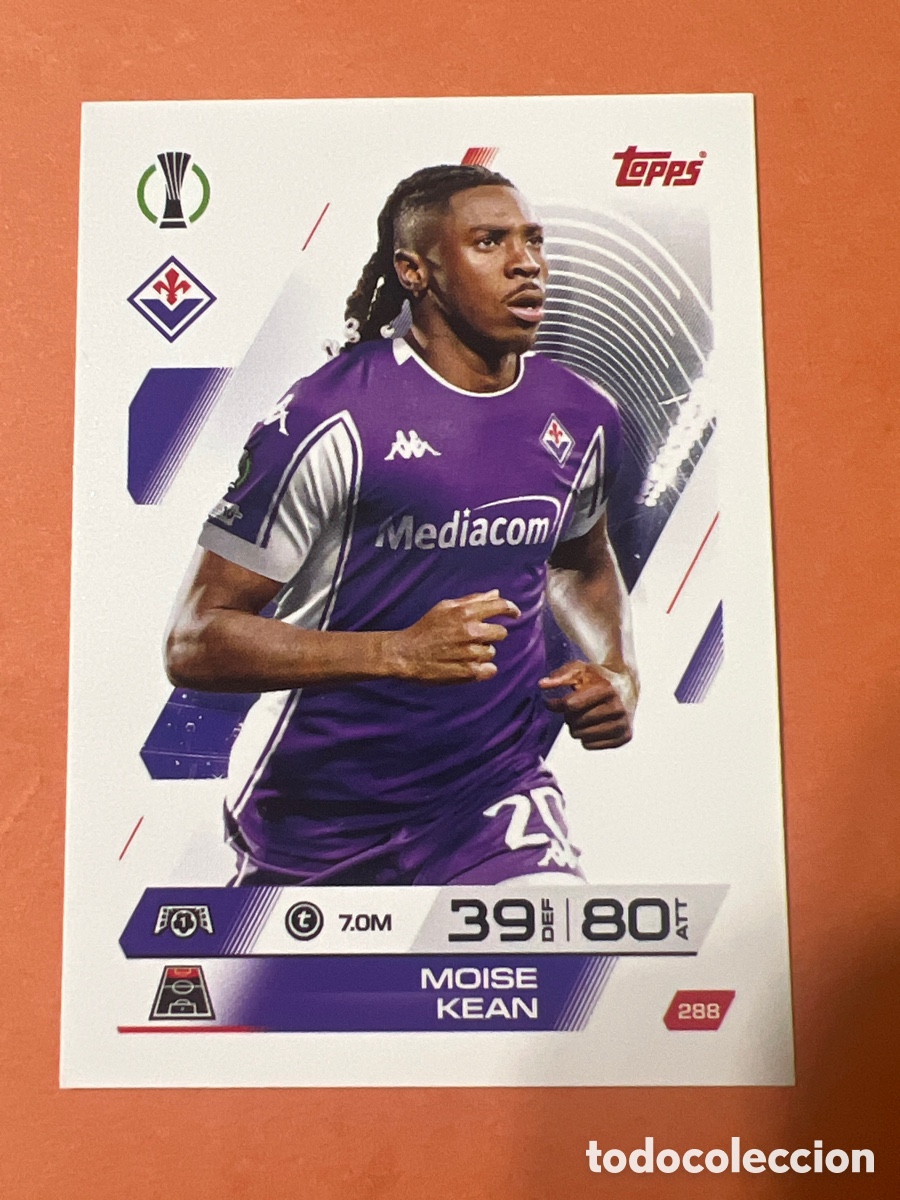 Cromos de f&uacute;tbol: C2757. MOISE KEAN FIORENTINA NUMERO 288 MATCH ATTAX 2025 2026