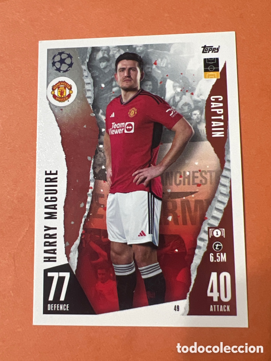 Cromos de f&uacute;tbol: C2761. Maguire Manchester United Match Attax 23-24 # 49