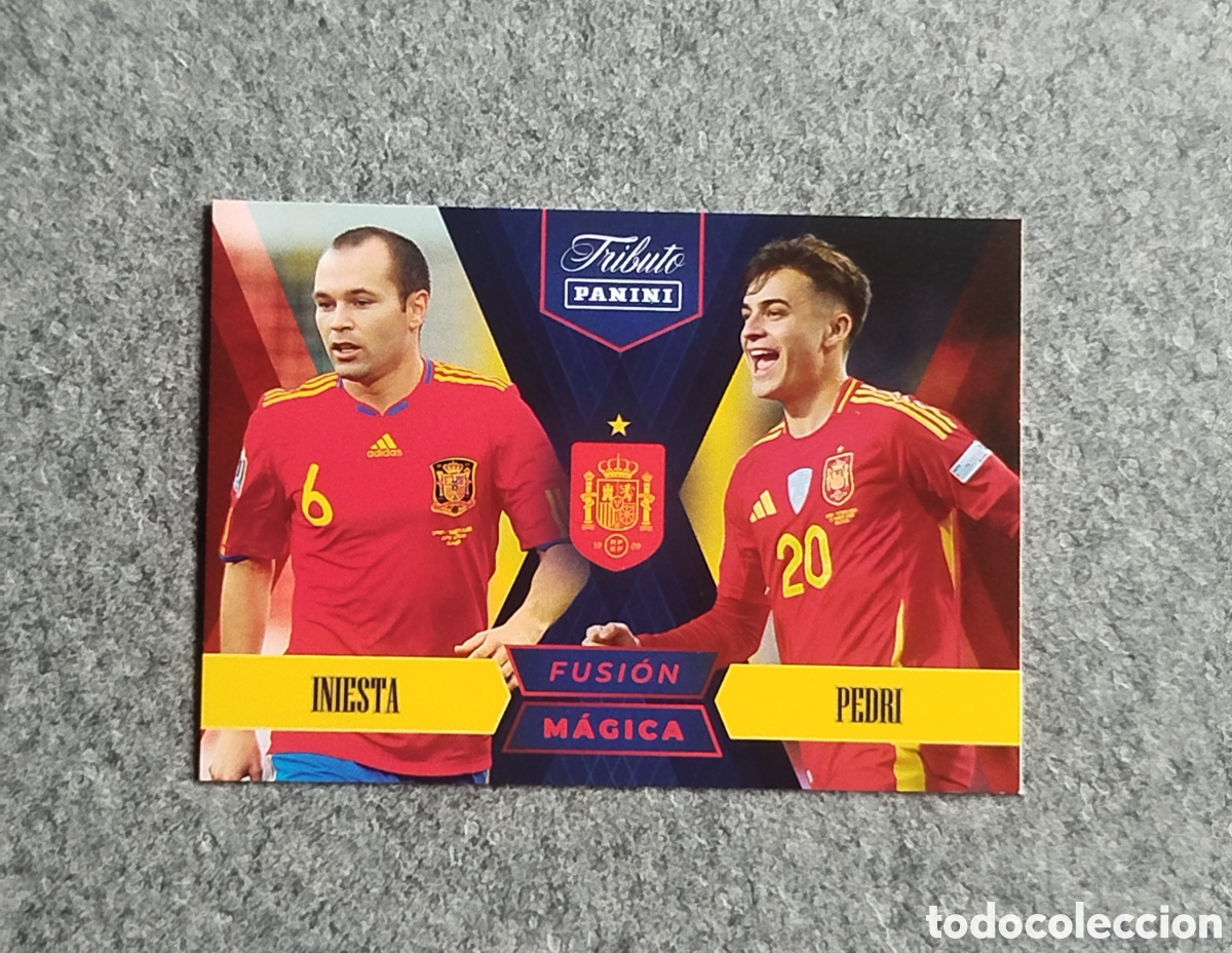 Cromos de Futebol: INIESTA PEDRI PANINI TRIBUTO SELECCION ESPA&Ntilde;OLA ESPA&Ntilde;A CROMO CARD MUNDIAL 2026