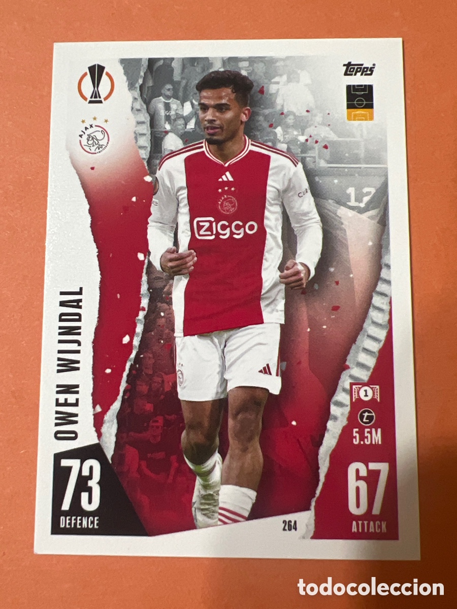 Cromos de Futebol: C2777. 264 OWEN WIJNDAL AJAX MATCH ATTAX 2023 2024 TOPPS