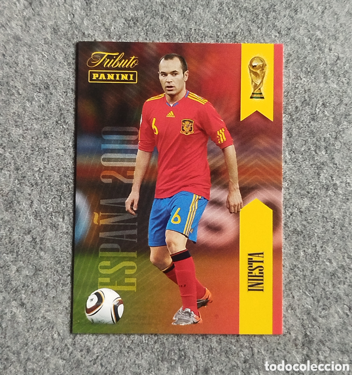 Cromos de f&uacute;tbol: INIESTA PANINI TRIBUTO SELECCION ESPA&Ntilde;OLA ESPA&Ntilde;A CROMO CARD MUNDIAL 2026