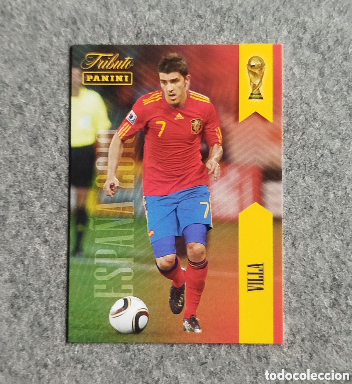 Cromos de f&uacute;tbol: DAVID VILLA PANINI TRIBUTO SELECCION ESPA&Ntilde;OLA ESPA&Ntilde;A CROMO CARD MUNDIAL 2026