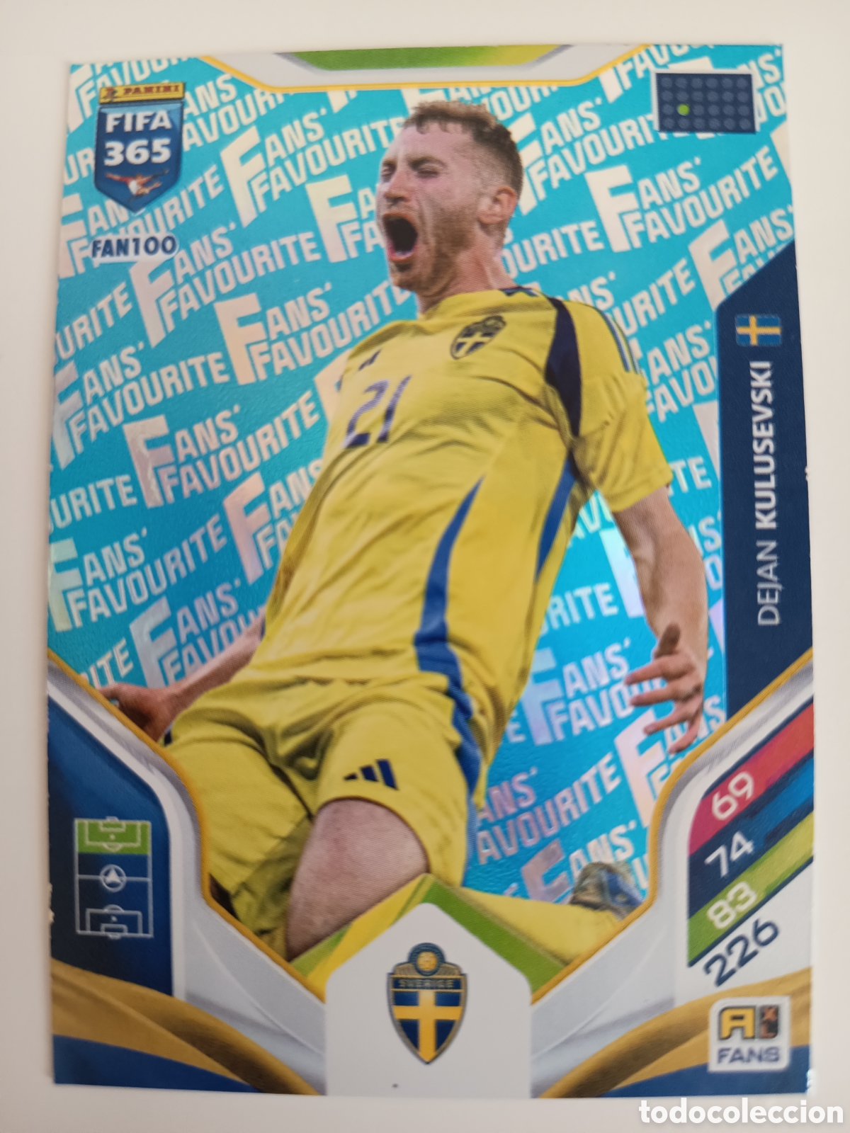Cromos de f&uacute;tbol: FAN100 Dejan Kulusevski adrenalyn FIFA 365 2025-2026