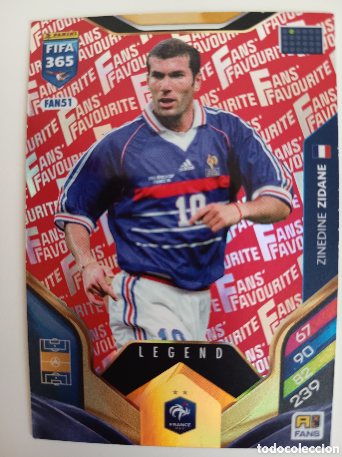 Cromos de f&uacute;tbol: FAN51 Zinedine Zidane adrenalyn FIFA 365 2025-2026
