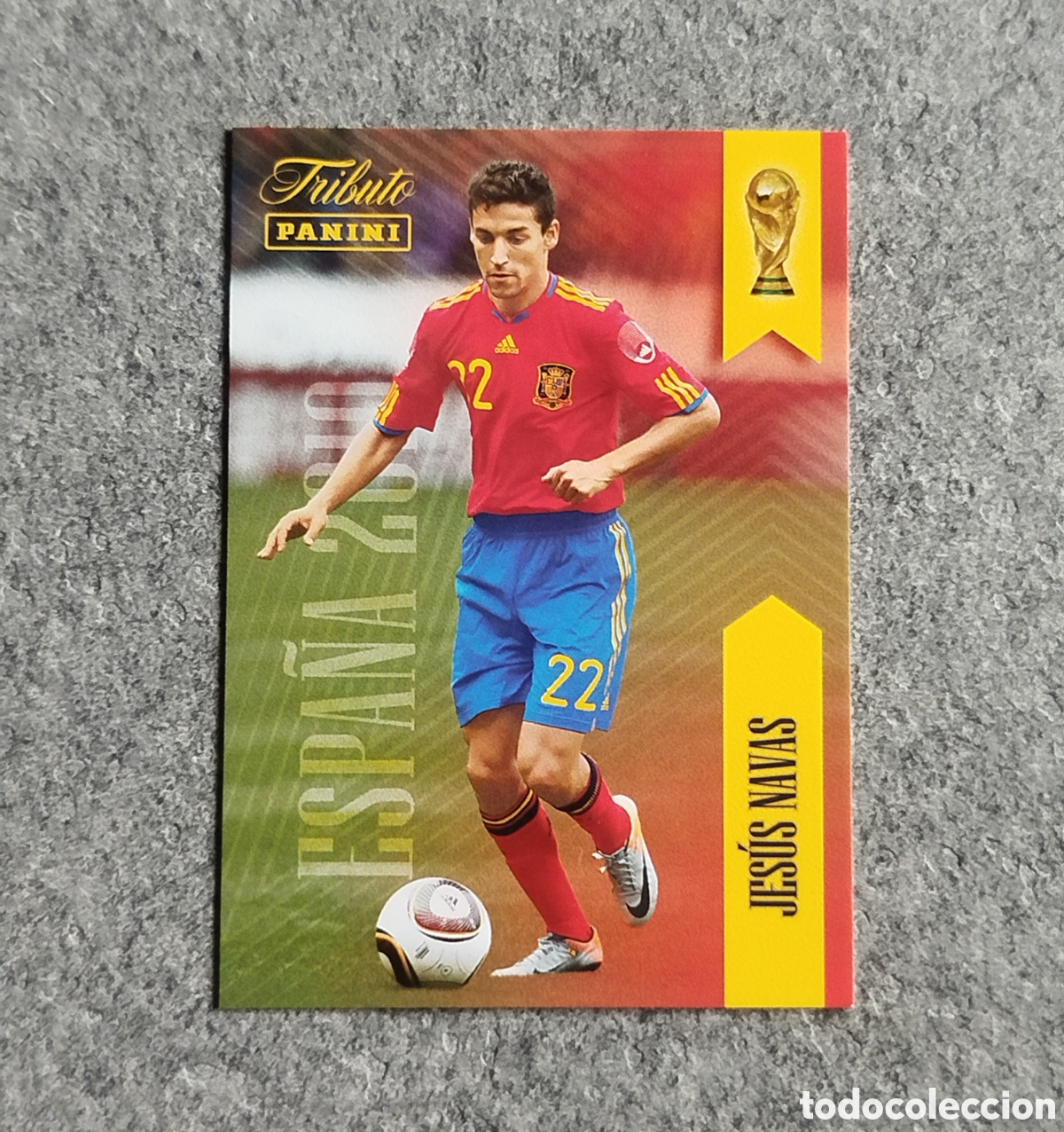 Cromos de f&uacute;tbol: JES&Uacute;S NAVAS PANINI TRIBUTO SELECCION ESPA&Ntilde;OLA ESPA&Ntilde;A CROMO CARD MUNDIAL 2026