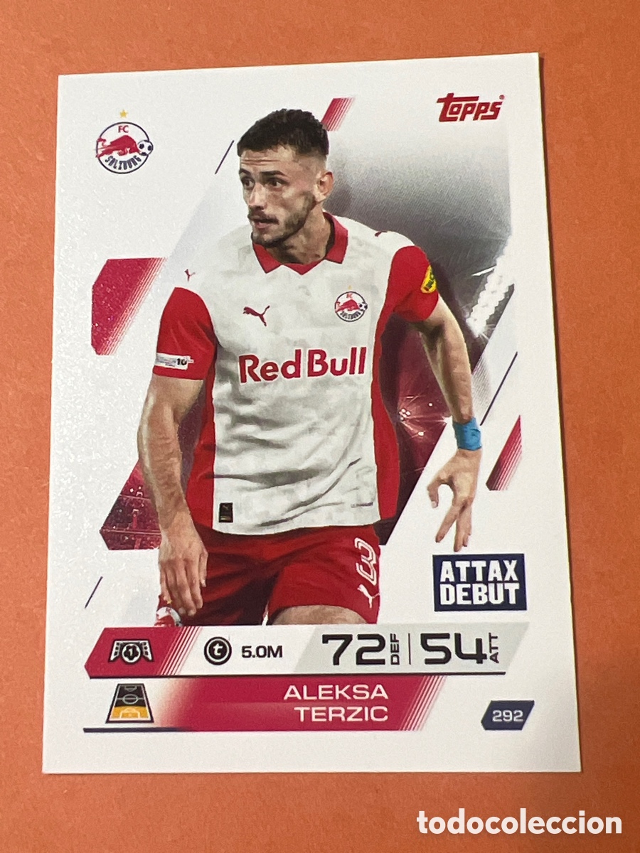 Cromos de f&uacute;tbol: C2889. 292 ALEKSA TERCIC SALZBURG TOPPS MATCH ATTAX 2025 2026 25 26 CROMO PANINI