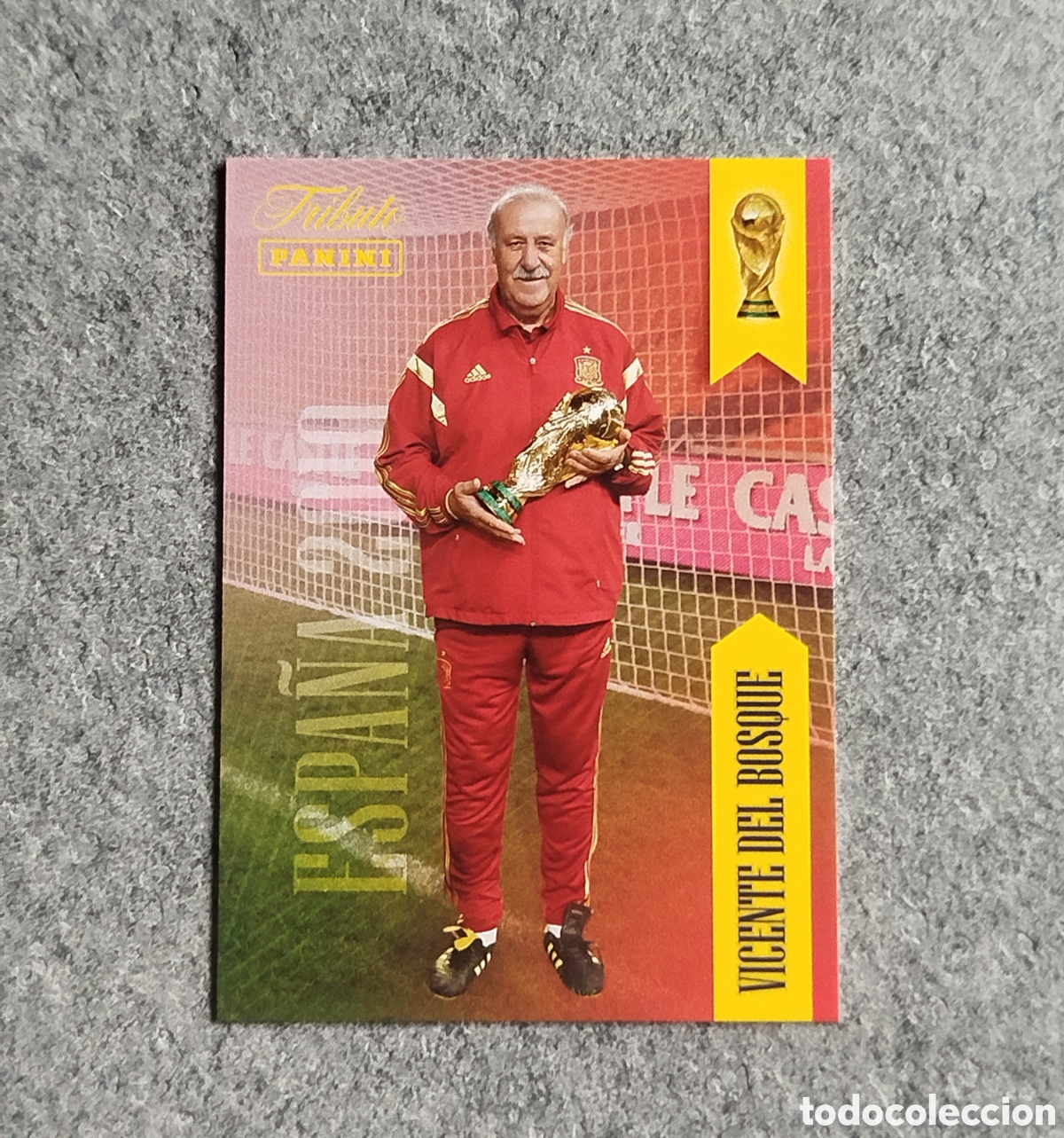 Cromos de f&uacute;tbol: DEL BOSQUE PANINI TRIBUTO SELECCION ESPA&Ntilde;OLA ESPA&Ntilde;A CROMO CARD MUNDIAL 2026
