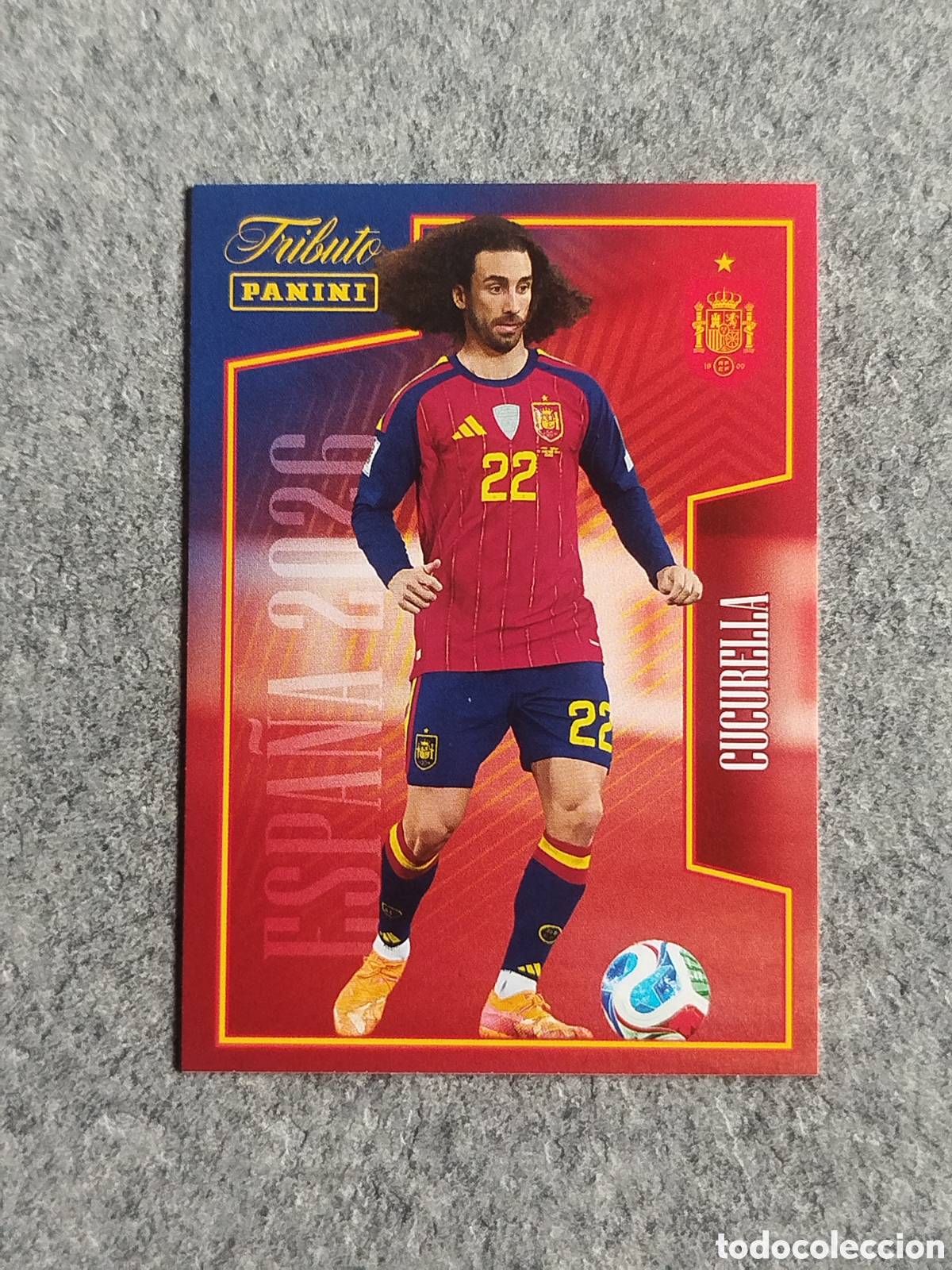 Cromos de f&uacute;tbol: CUCURELLA PANINI TRIBUTO SELECCION ESPA&Ntilde;OLA ESPA&Ntilde;A CROMO CARD MUNDIAL 2026