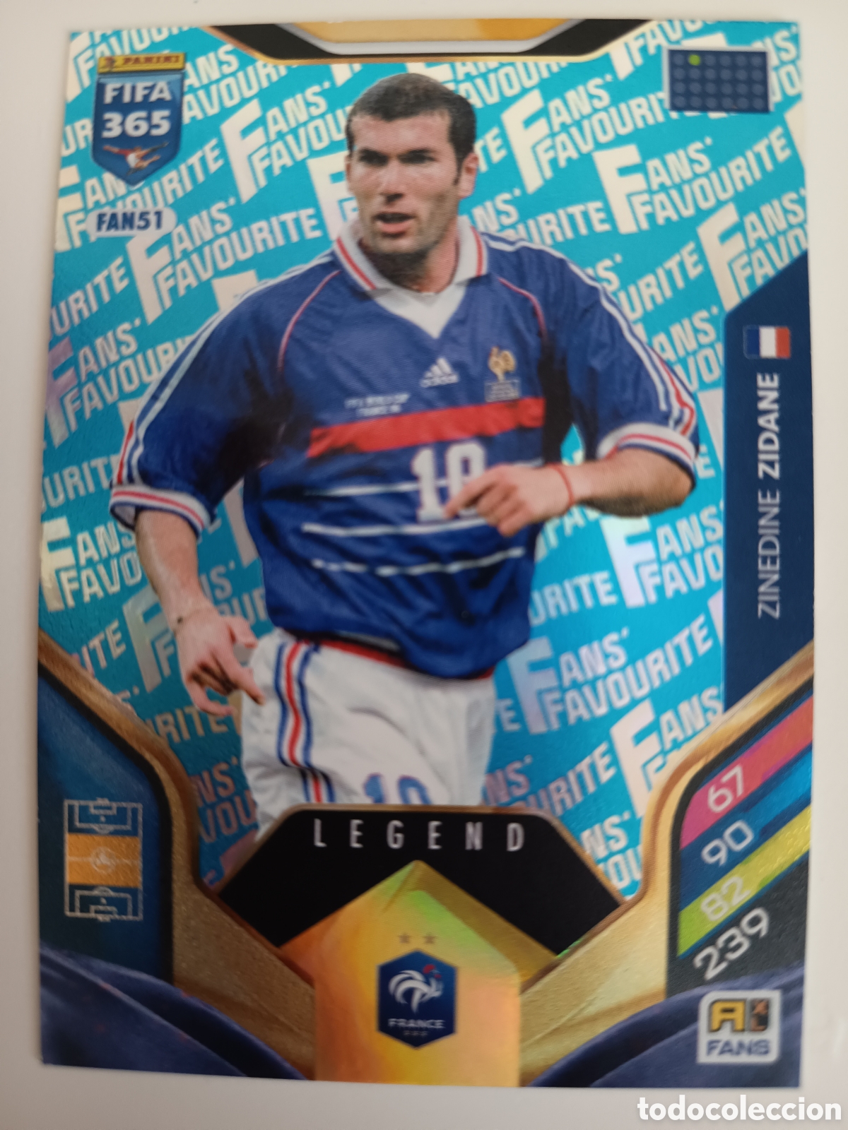 Cromos de f&uacute;tbol: FAN51 Zinedine Zidane adrenalyn FIFA 365 2025-2026