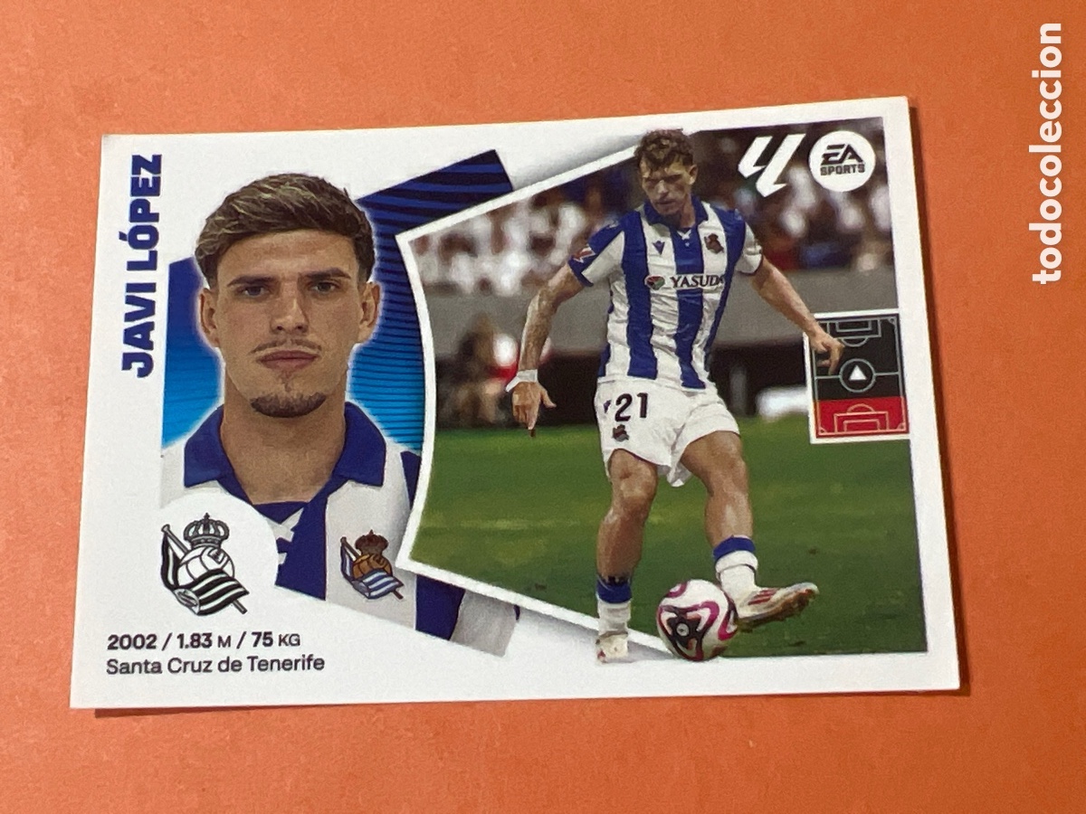 Cromos de f&uacute;tbol: C2910. JAVI LOPEZ - REAL SOCIEDAD ULTIMOS FICHAJES N&ordm; 9 LIGA ESTE 2024 2025 - 24 25