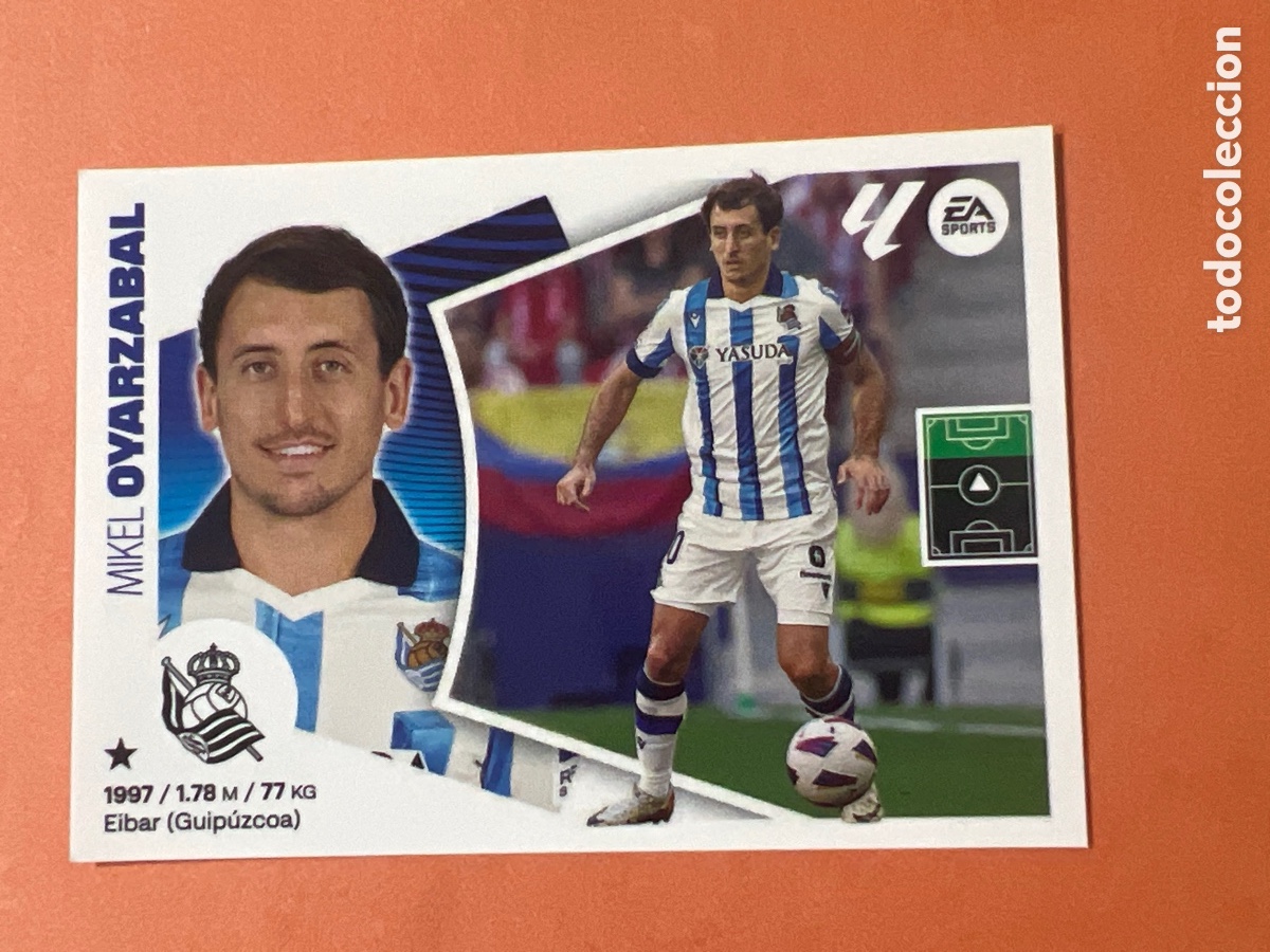 Cromos de f&uacute;tbol: C2916. oyarzabal 17 Real Sociedad liga este 2024 2025 24 25 nuevo sin pegar