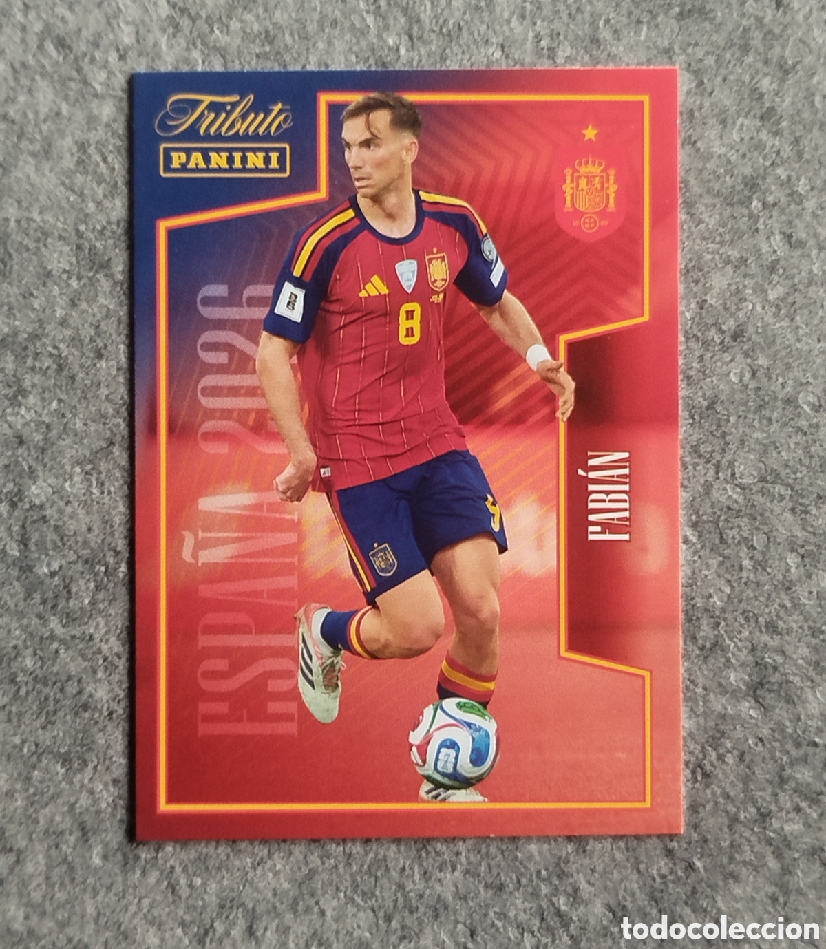 Cromos de f&uacute;tbol: FABIAN PANINI TRIBUTO SELECCION ESPA&Ntilde;OLA ESPA&Ntilde;A CROMO CARD MUNDIAL 2026