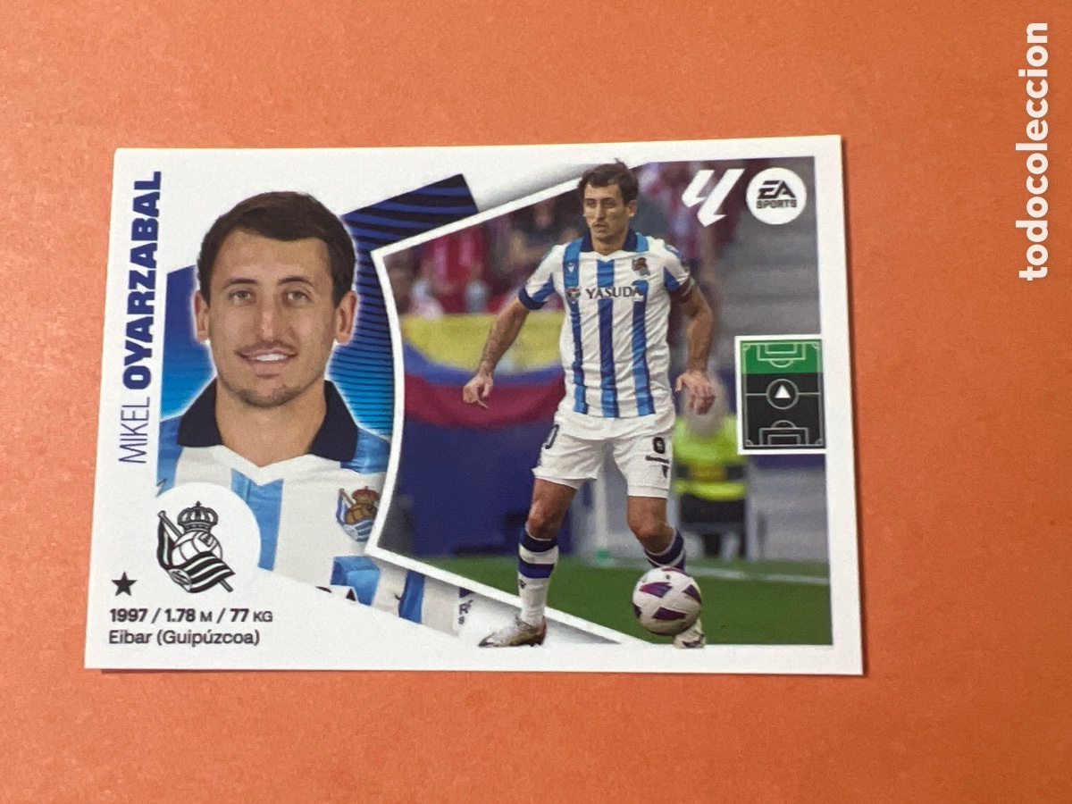 Cromos de f&uacute;tbol: C2917. oyarzabal 17 Real Sociedad liga este 2024 2025 24 25 nuevo sin pegar