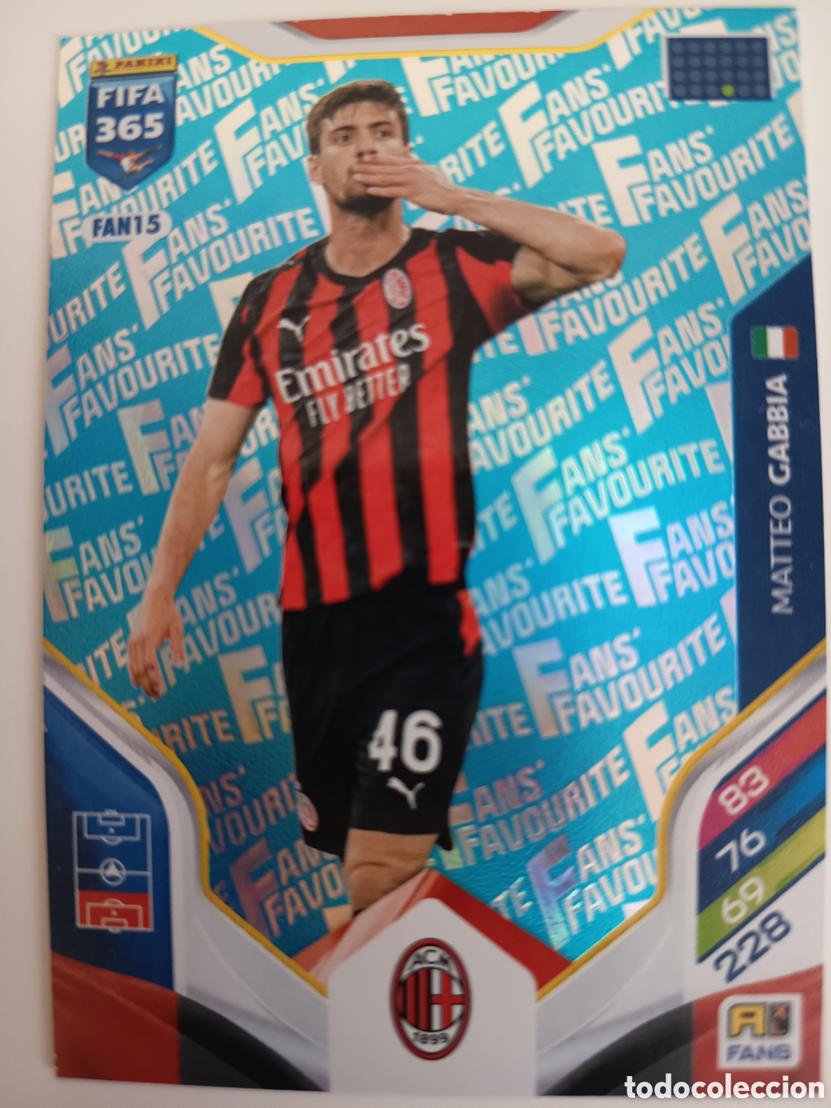 Cromos de f&uacute;tbol: FAN15 Matteo Cabbia adrenalyn FIFA 365 2025-2026