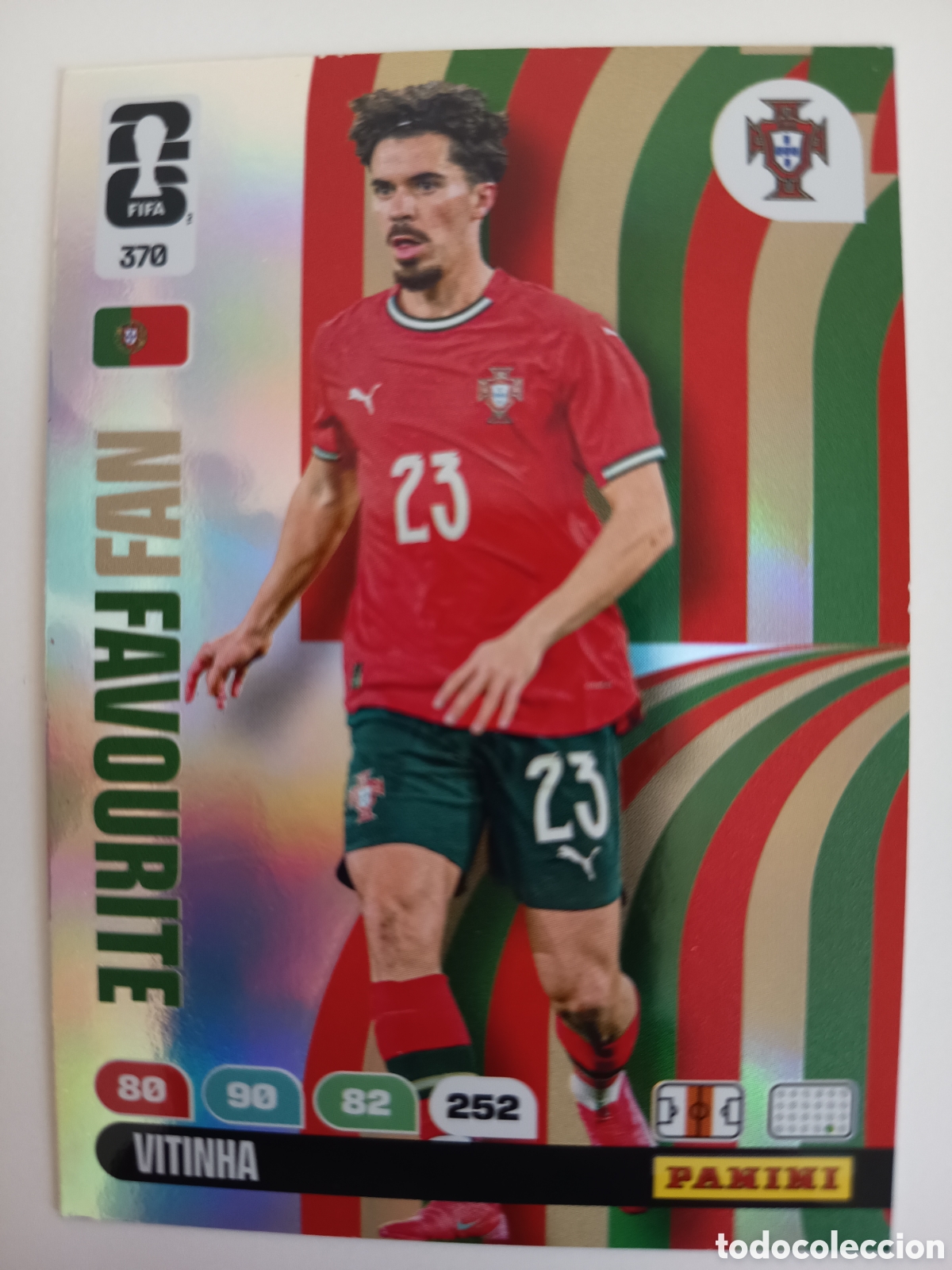 Cromos de f&uacute;tbol: 370 Vitinha Fan Favourite world cup adrenalyn 2026