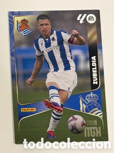 Cromos de f&uacute;tbol: ZUBELDIA REAL SOCIEDAD MGK Megacracks 25/26