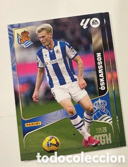 Cromos de f&uacute;tbol: OSKARSON REAL SOCIEDAD MGK Megacracks 25/26