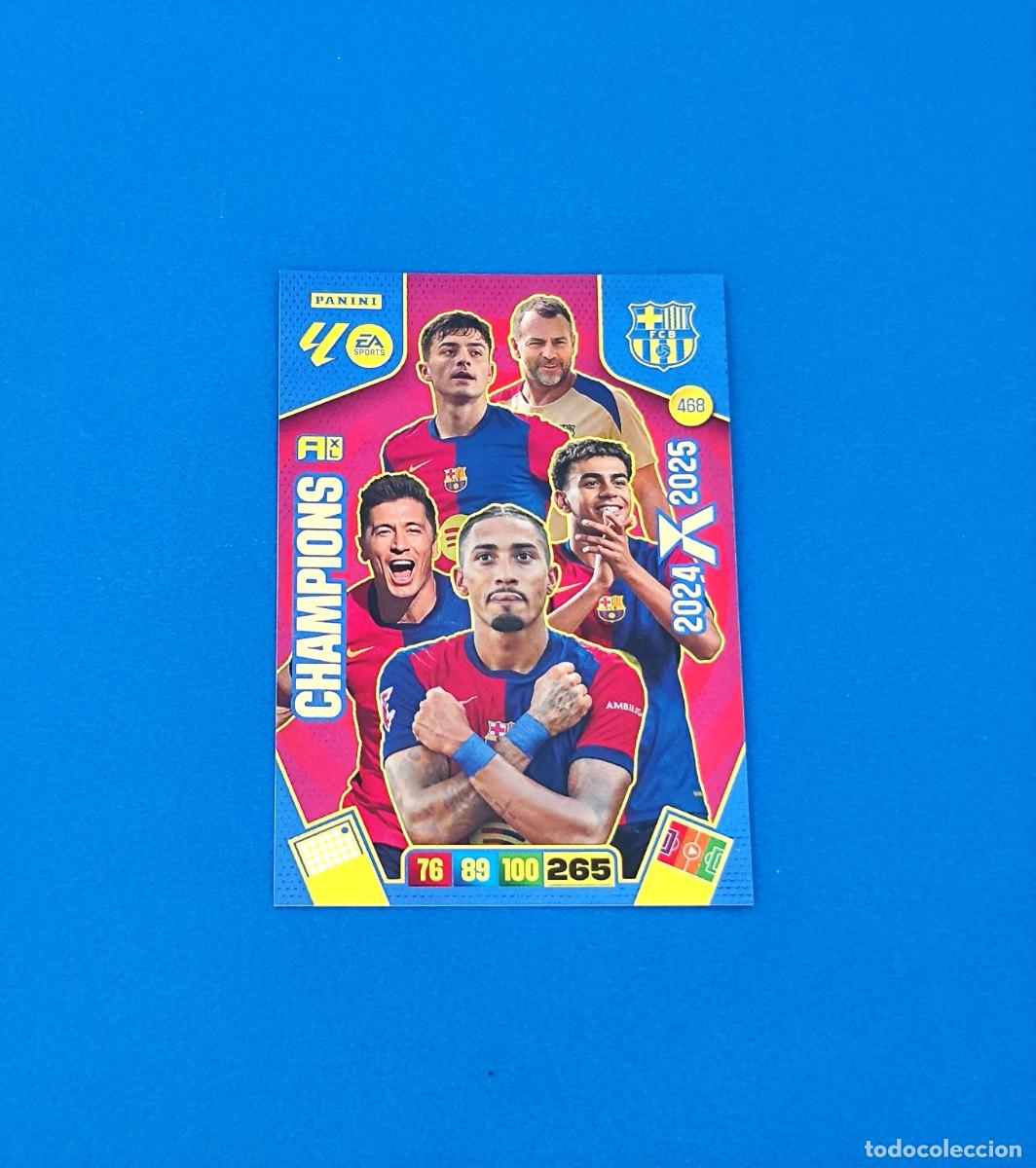 Cromos de f&uacute;tbol: Adrenalyn 2025 2026 / 25 26 476 Card Champions Barcelona 24 25 /2024 2025