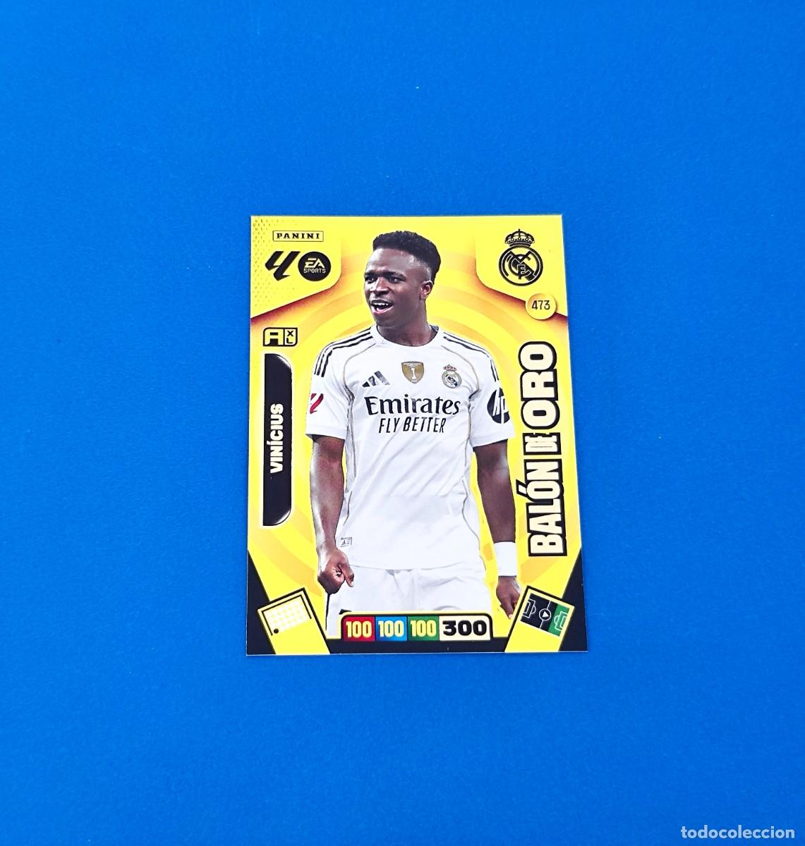 Cromos de f&uacute;tbol: Adrenalyn 2025 2026 / 25 26 Bal&oacute;n de Oro Vinicius 473 Real Madrid