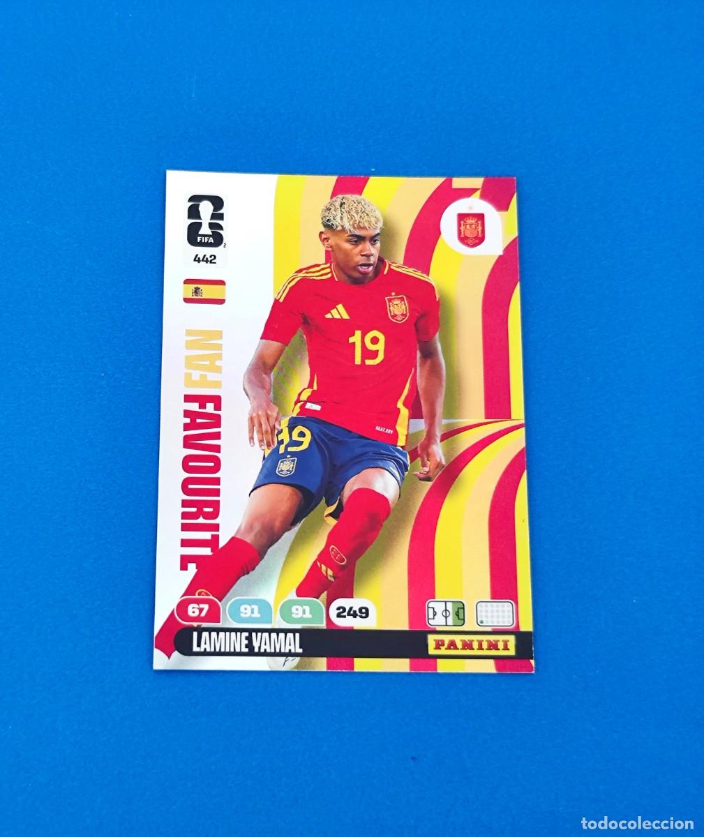 Cromos de f&uacute;tbol: Adrenalyn FIFA World Cup Mundial 2026 Lamine Yamal 442 Espa&ntilde;a Fan Favourite