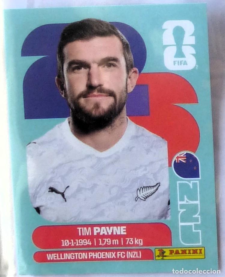 Cromos de f&uacute;tbol: 6 TIM PAYNE, cromo World Cup 2026 Panini Stickers, Nueva Zelanda