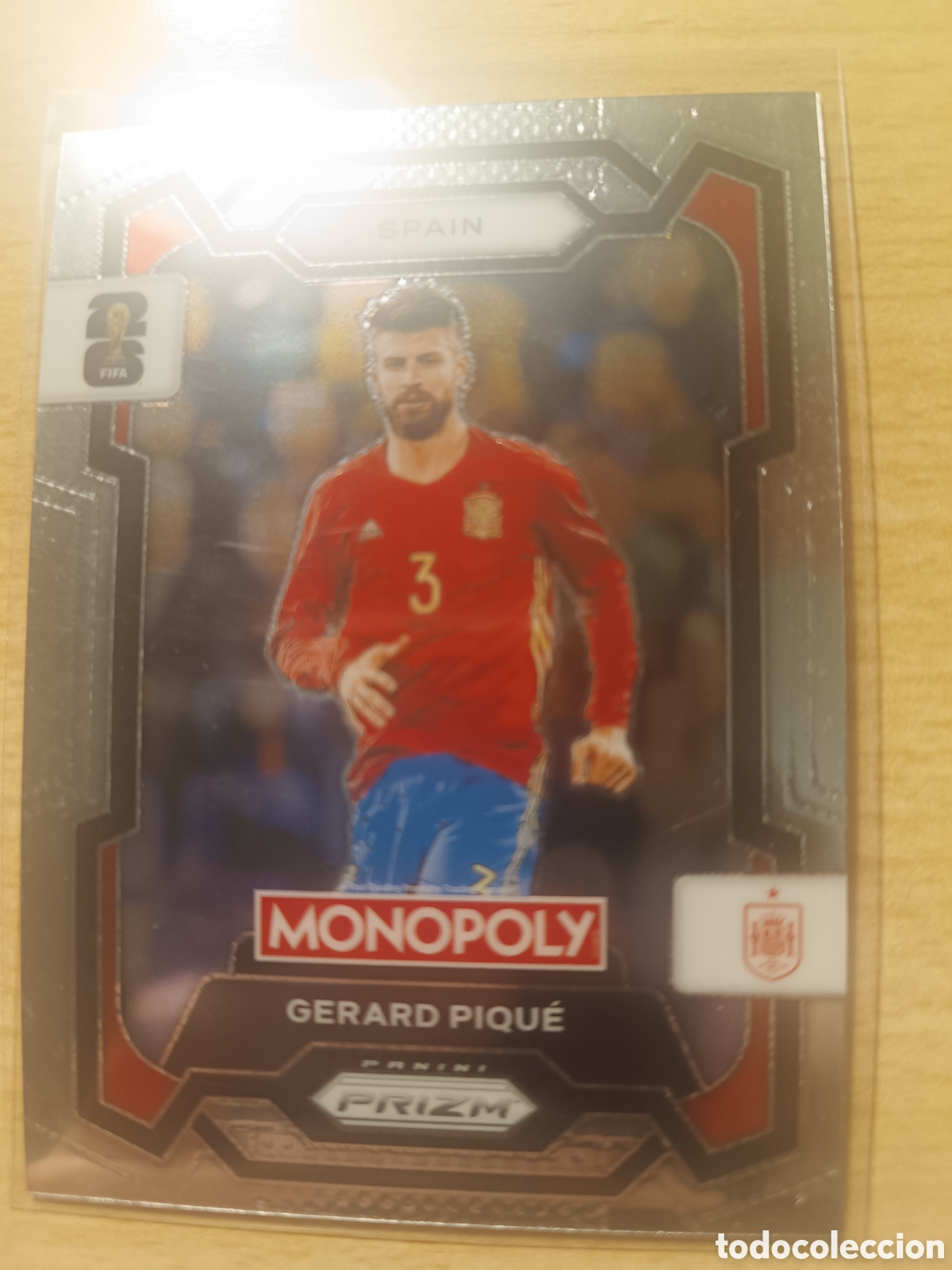 Cromos de f&uacute;tbol: 46 GERARD PIQUE SPAIN ESPA&Ntilde;A MONOPOLY PANINI PRIZIM FIFA WORLD CUP 2026 MUNDIAL 26