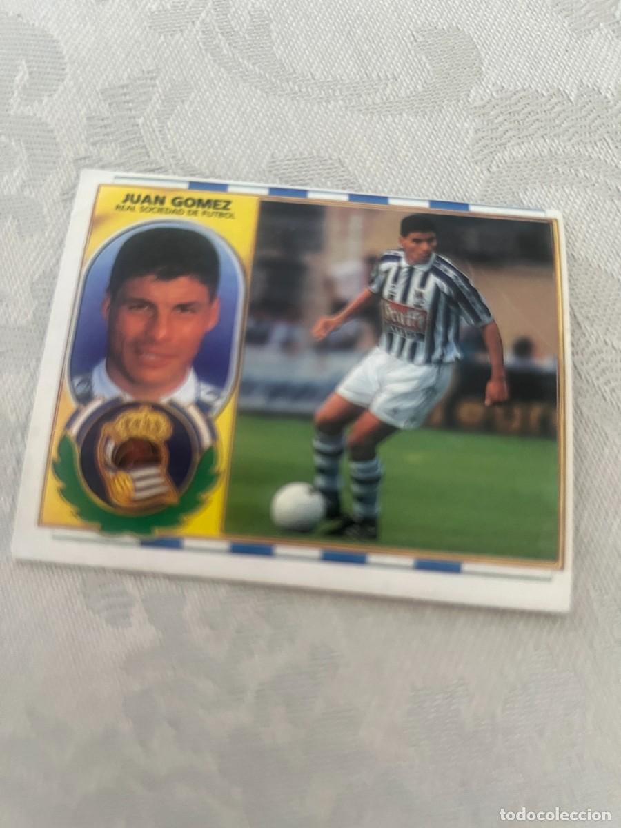 Cromos de f&uacute;tbol: JUAN GOMEZ REAL SOCIEDAD COLOCA. SIN PEGAR LIGA ESTE 1996 1997
