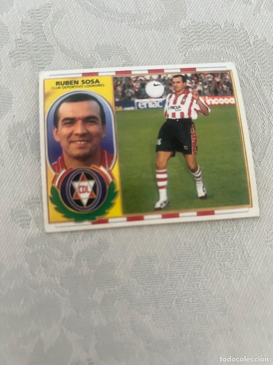 Cromos de f&uacute;tbol: RUBEN SOSA C. D. LOGRO&Ntilde;ES COLOCA. SIN PEGAR LIGA ESTE 1996 1997