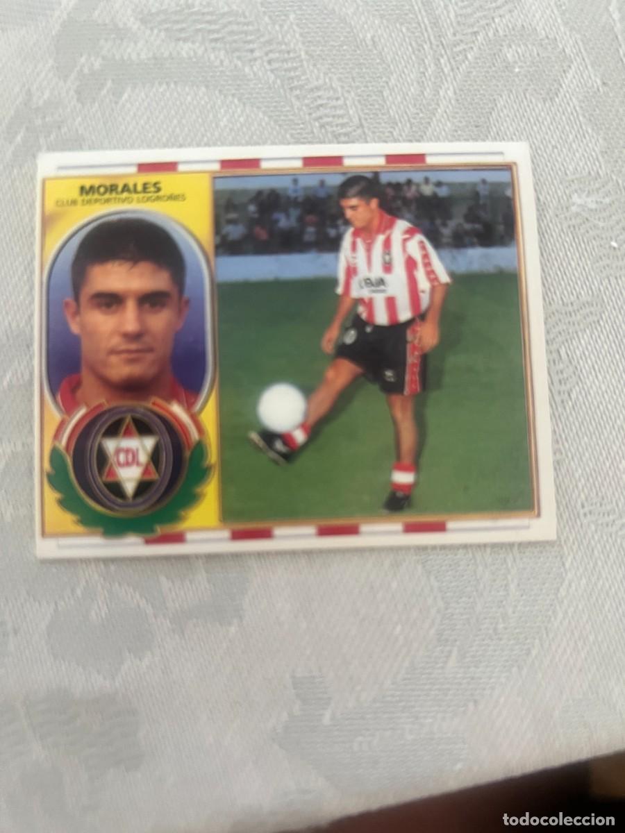 Cromos de f&uacute;tbol: MORALES C. D. LOGRO&Ntilde;ES COLOCA. SIN PEGAR LIGA ESTE 1996 1997