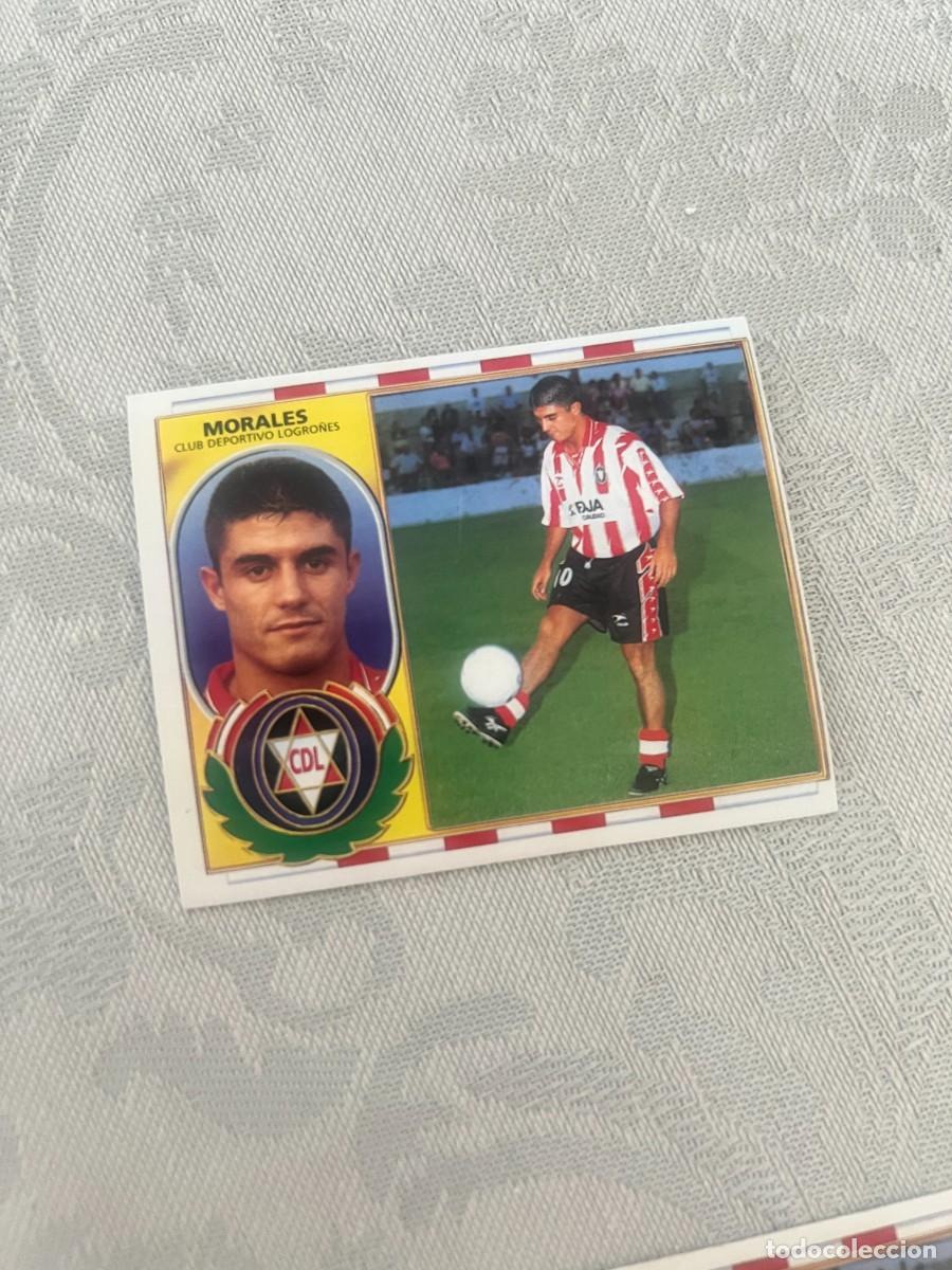 Cromos de f&uacute;tbol: MORALES C. D. LOGRO&Ntilde;ES COLOCA. SIN PEGAR LIGA ESTE 1996 1997