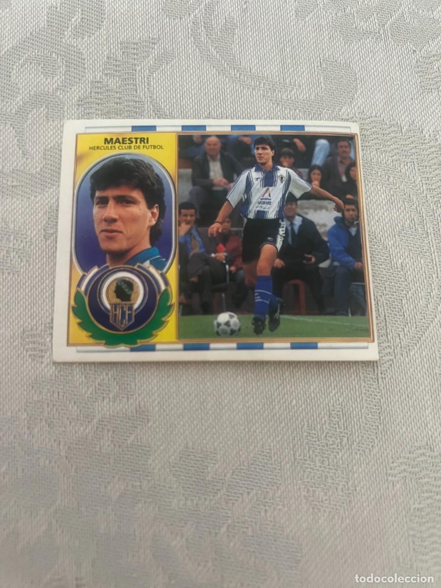 Cromos de f&uacute;tbol: MAESTRI HERCULES C. F. FICHAJE 8 SIN PEGAR LIGA ESTE 1996 1997