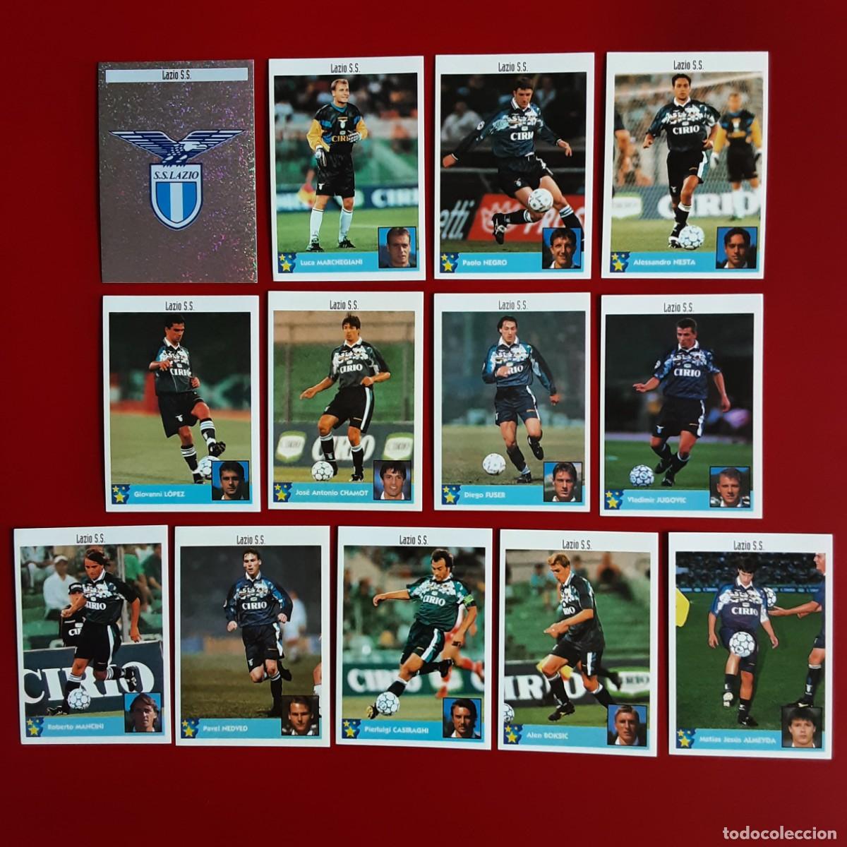Cromos de f&uacute;tbol: EQUIPO COMPLETO LAZIO LOS MEJORES EQUIPOS DE EUROPA 97/98 PANINI-NUNCA PEGADO