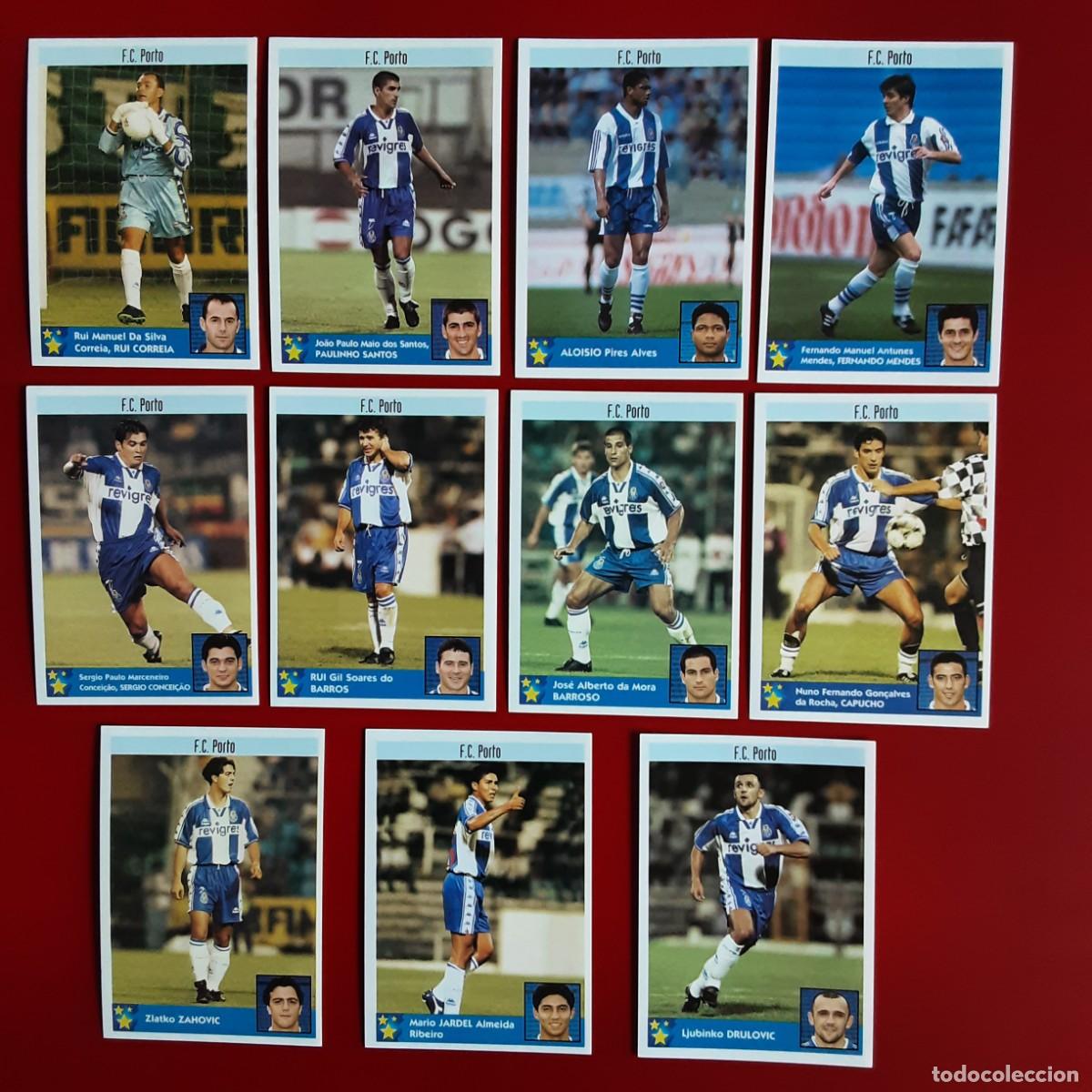 Cromos de f&uacute;tbol: EQUIPO CASI COMPLETO OPORTO LOS MEJORES EQUIPOS DE EUROPA 97/98 PANINI-NUNCA PEGADO