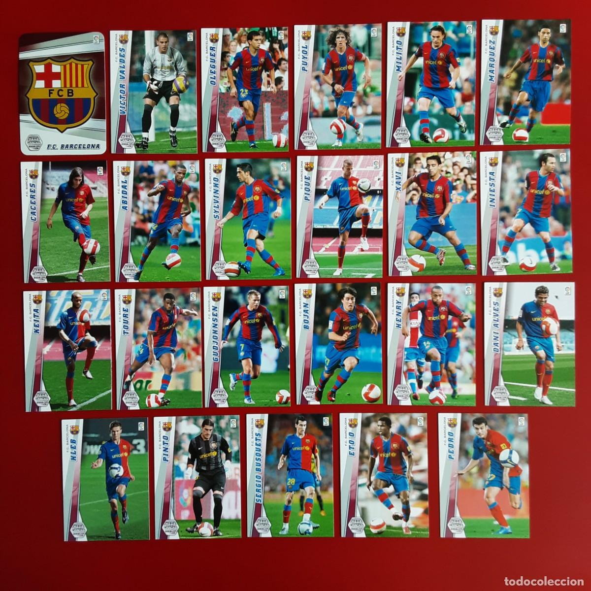 Cromos de f&uacute;tbol: EQUIPO CASI COMPLETO BASICO BARCELONA MEGACRACKS 2008 2009 08 09 PANINI- BUSQUETS ROOKIE