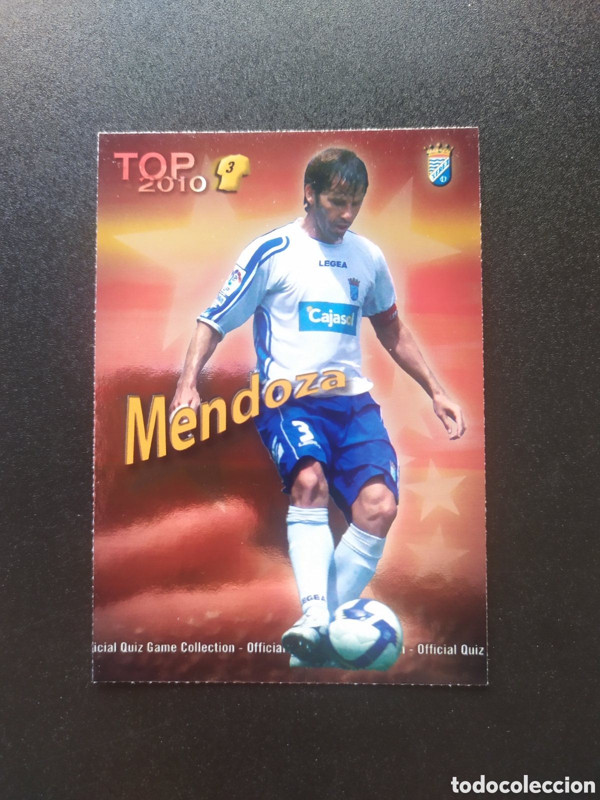 Cromos de f&uacute;tbol: Mundicromo fichas Liga 2009 2010 09 10 Mendoza top brillo rojo n&deg; 578 Xerez