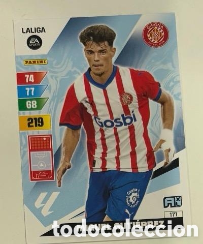 Cromos de f&uacute;tbol: 171 MIGUEL GUTIERREZ GIRONA Panini Adrenalyn XL LaLiga 2023 2024
