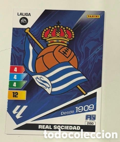 Cromos de f&uacute;tbol: 289 ESCUDO REAL SOCIEDAD Panini Adrenalyn XL LaLiga 2023 2024