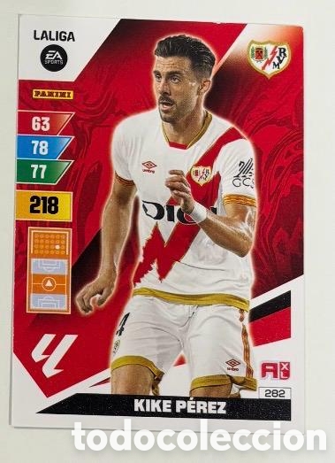 Cromos de f&uacute;tbol: 282 KIKE PEREZ RAYO VALLECANO Panini Adrenalyn XL LaLiga 2023 2024